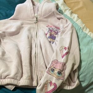 L.O.L. Surprise! Pink Puffer Jacket with Heart Details